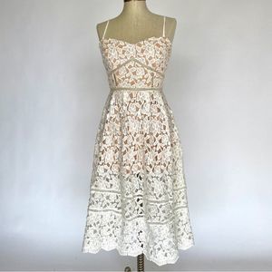 LuLus White Lace Dress
